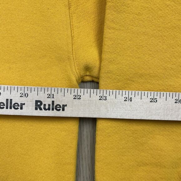 Vintage Russell Athletic Sweatshirt Mens Large Yellow Crewneck Pullover USA 90s - Picture 12 of 14